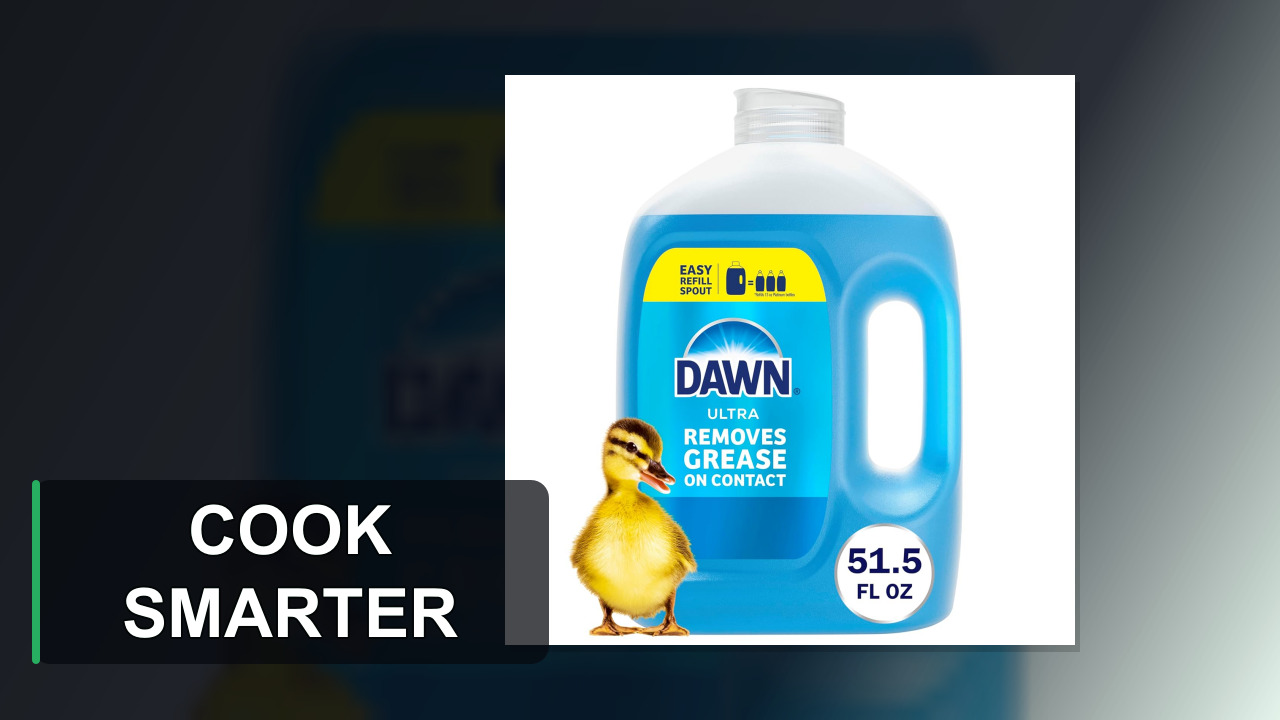 Dawn Ultra Original Dish Soap Refill Jug, Large Size Blue Liquid Dishwashing Detergent, Powerful Dish Soap for Grease, 51.5 oz