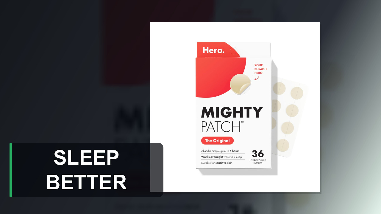Mighty Patch Original from Hero Cosmetics - Hydrocolloid Acne Pimple Patch for Zits and Blemishes, Spot Treatment Stickers for Face and Skin, Vegan and Cruelty Free (36 Count)