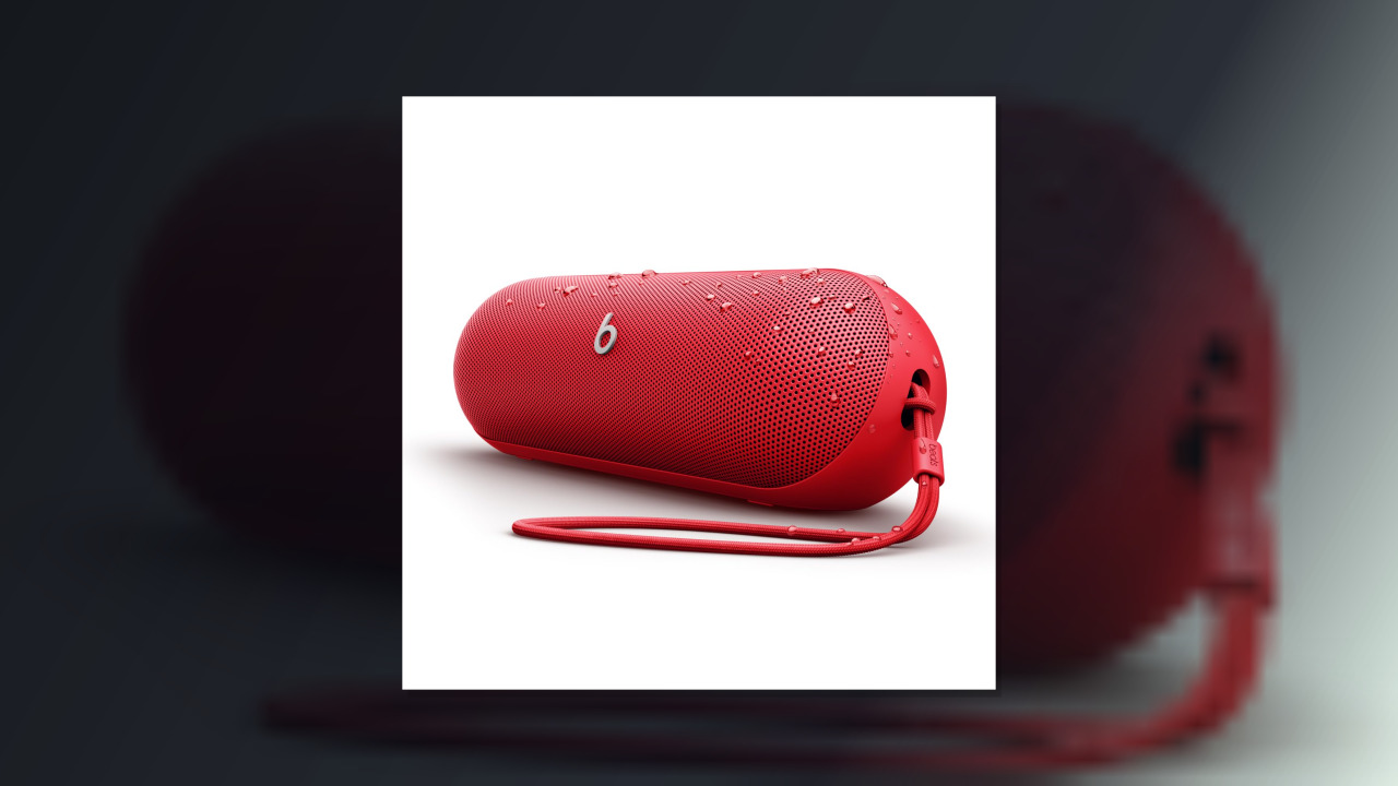 Beats Pill - Portable Bluetooth Speaker - Up to 24H Battery Life, Water Resistant, Bluetooth, Apple & Android Compatible, Seriously Loud Sound for Home, Outdoor and Travel – Statement Red